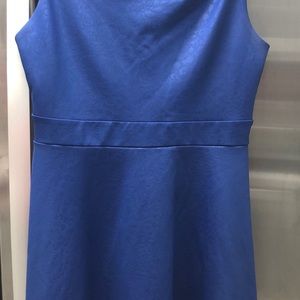 Cynthia Rowley Electric Blue Cheetah Print Dress